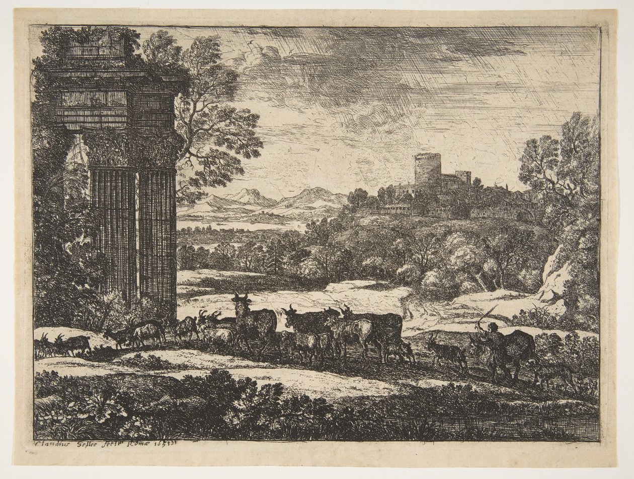 Le troupeau rentrant par temps orageux, vers 1650-51 - Claude Lorrain
