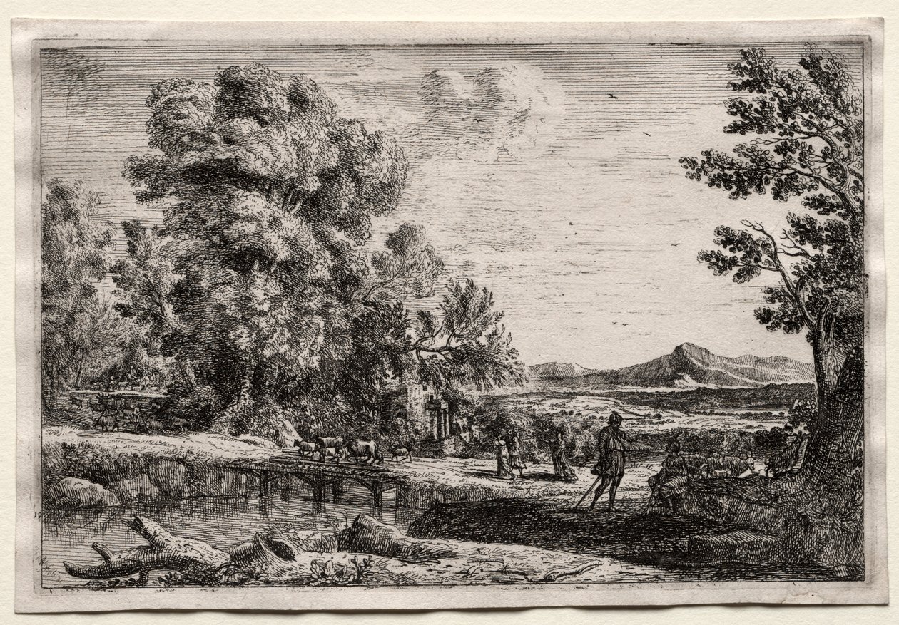 Le pont en bois - Claude Lorrain