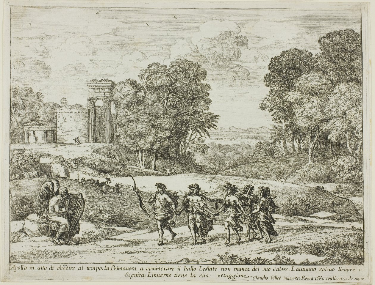Le Temps, Apollon et les Saisons - Claude Lorrain