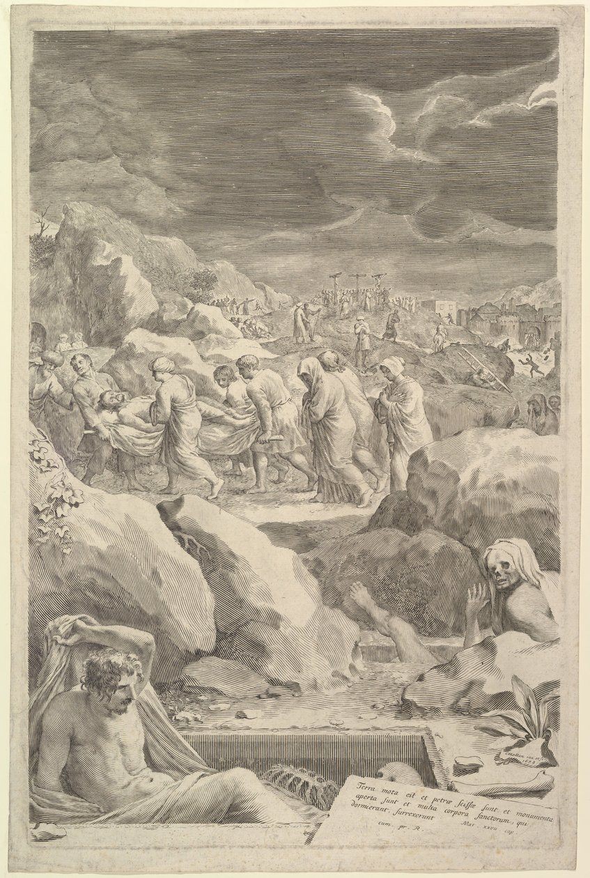 Procession funéraire du Christ, 1678 - Claude Mellan
