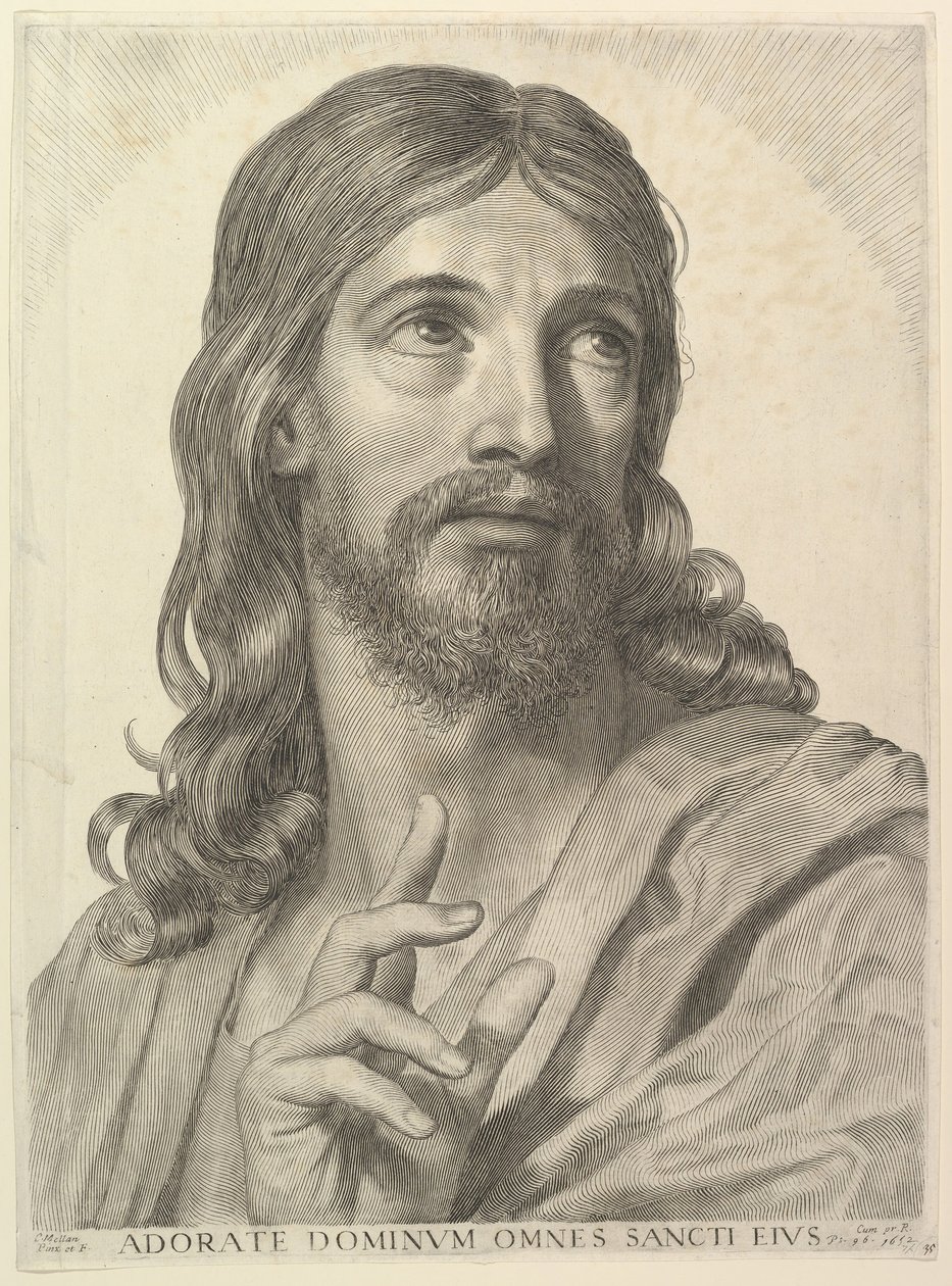 Buste du Christ adulte, 1652 - Claude Mellan