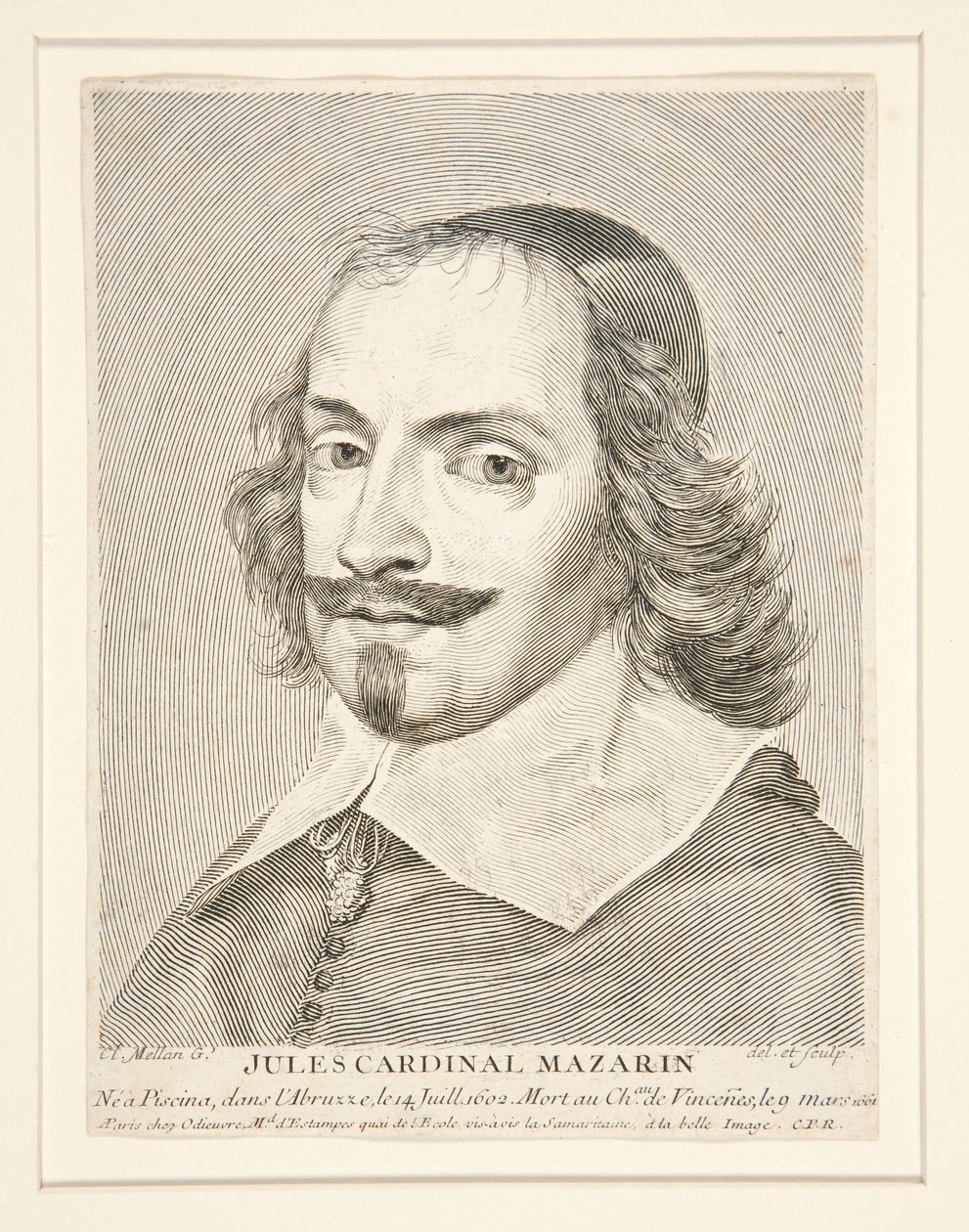 Cardinal Jules Mazarin (1602-1661) - Claude Mellan