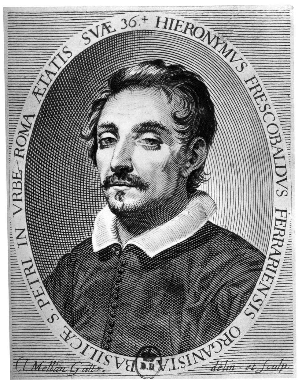 Girolamo Frescobaldi 1583 - 1643 était un musicien de Ferrare - Claude Mellan