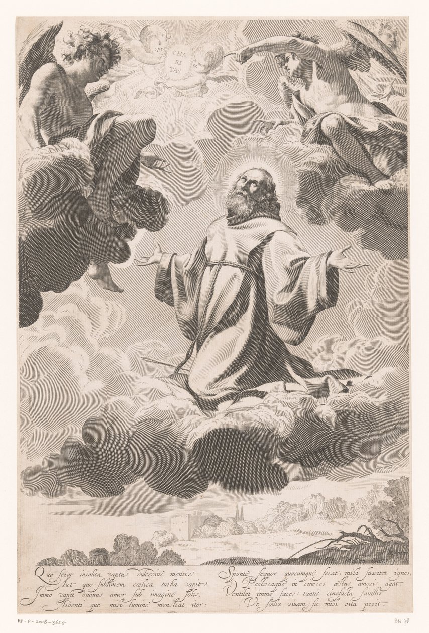 Saint François de Paule en extase - Claude Mellan