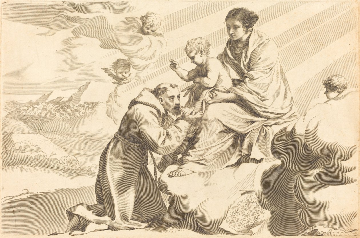 Saint François adorant l