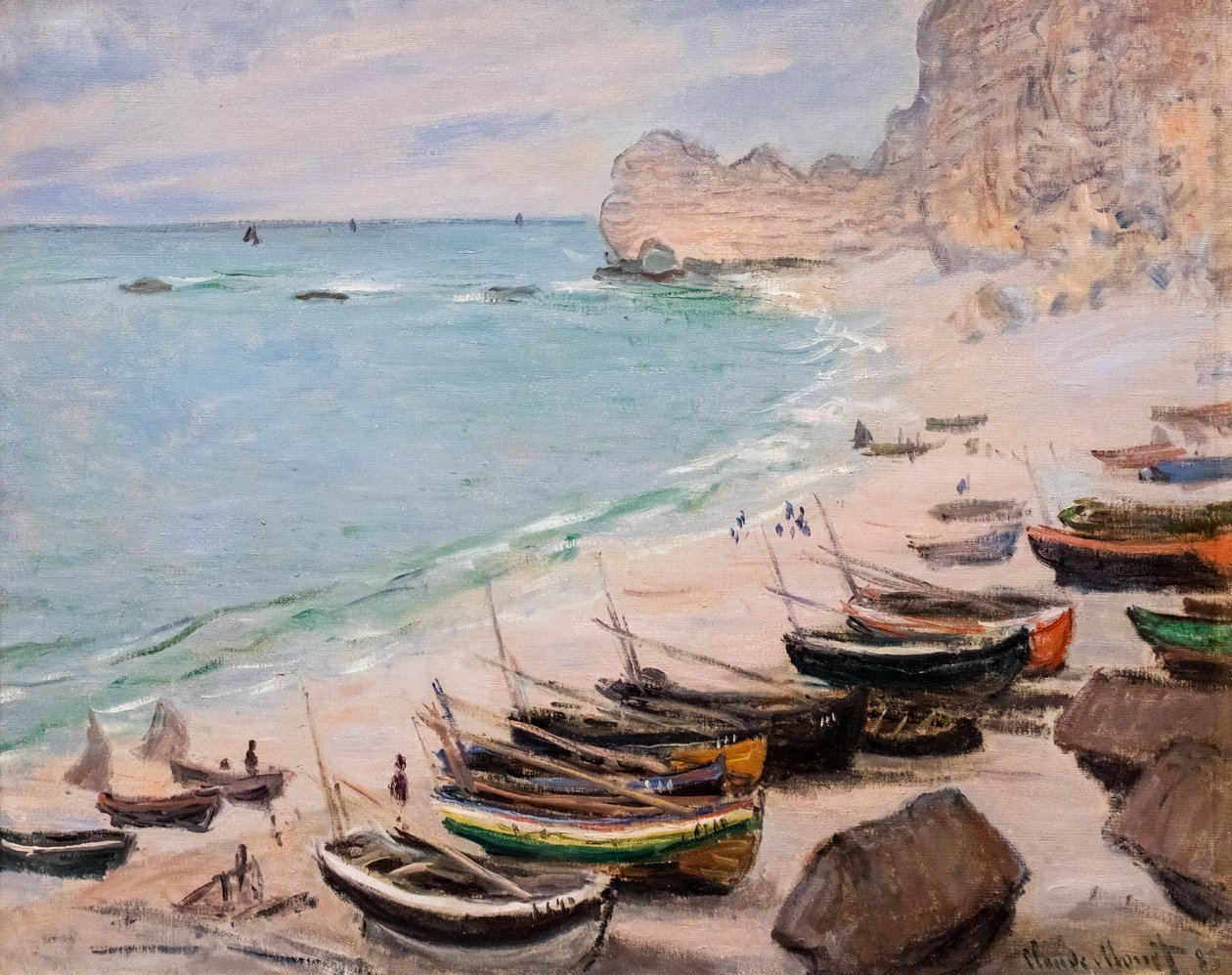 Bateaux sur la plage d