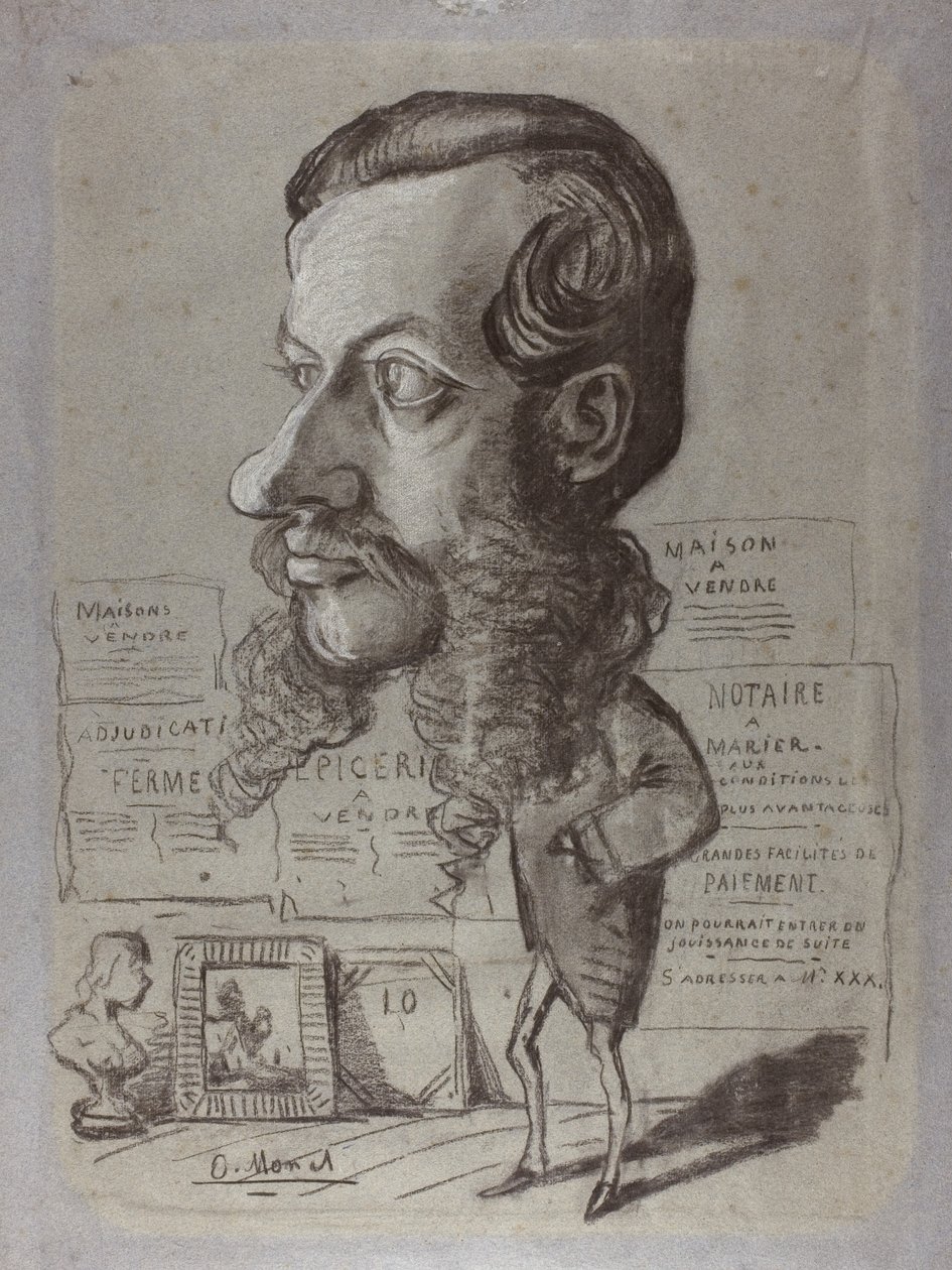 Caricature de Léon Manchon, c.1858 - Claude Monet