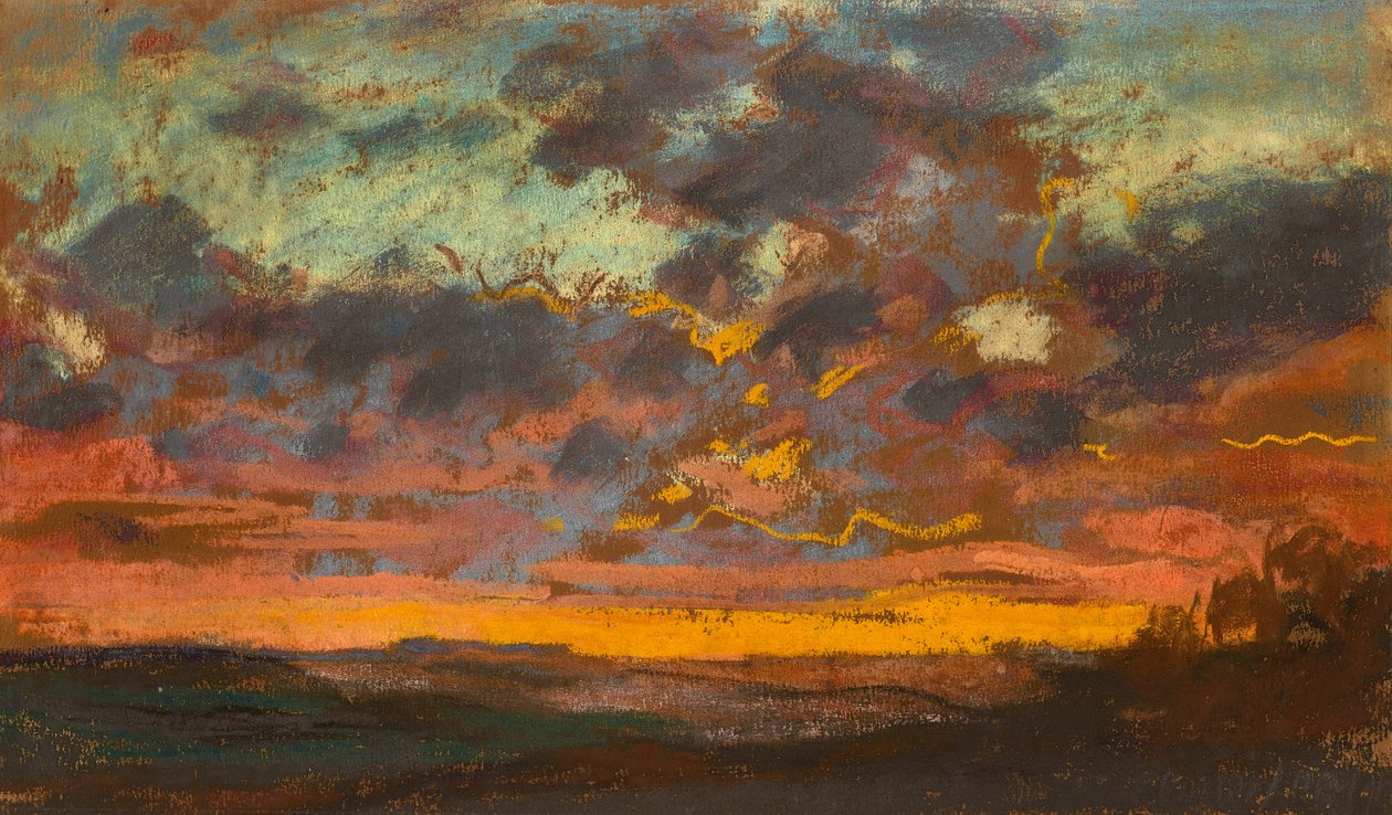Coucher de soleil, vers 1868 - Claude Monet
