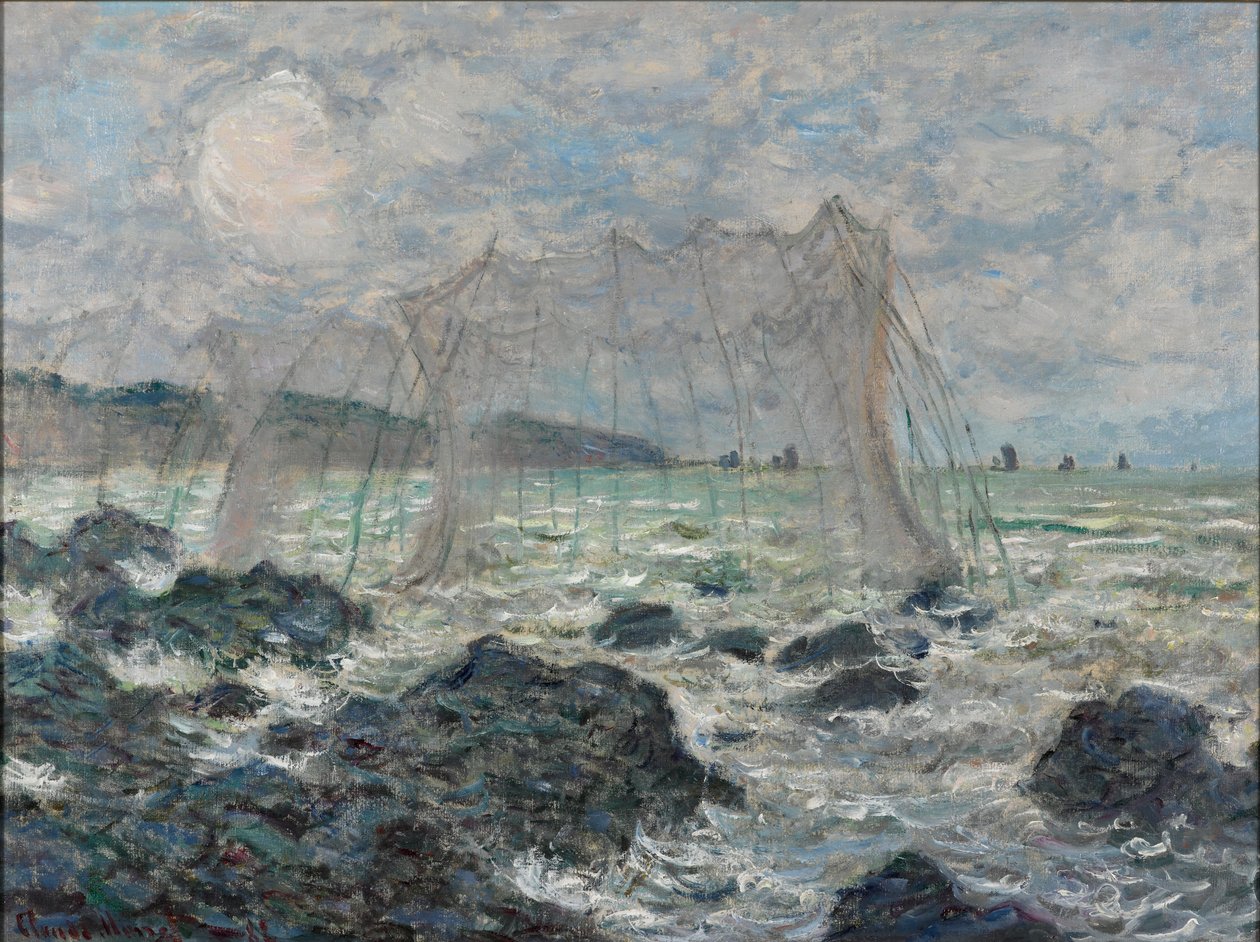 Filets de pêche à Pourville - Claude Monet