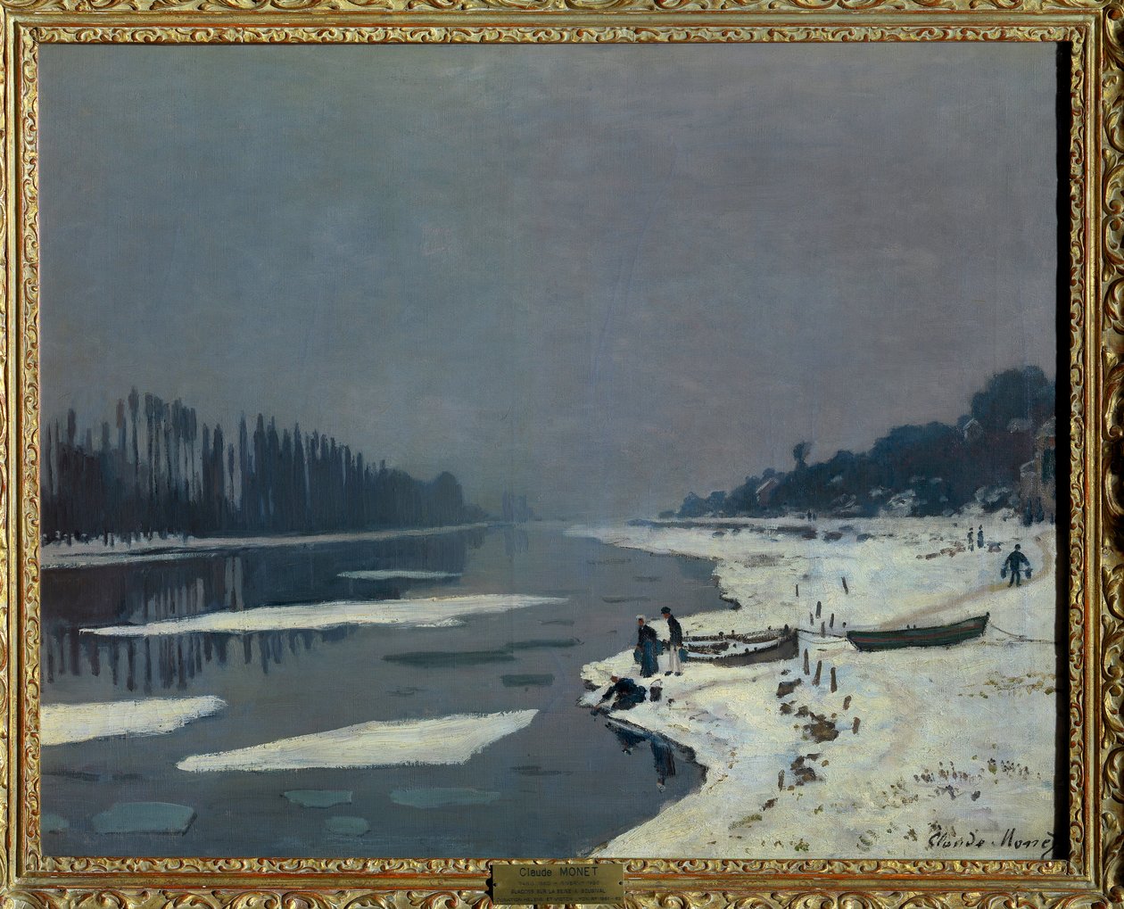 Glaçons sur la Seine à Bougival, Yvelines - Claude Monet