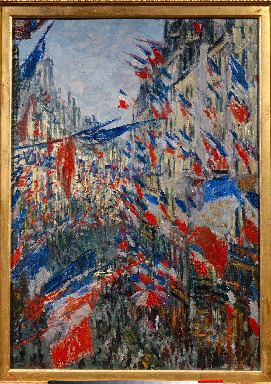 La Rue Saint-Denis à Paris, fête du 30 juin 1878 - Claude Monet