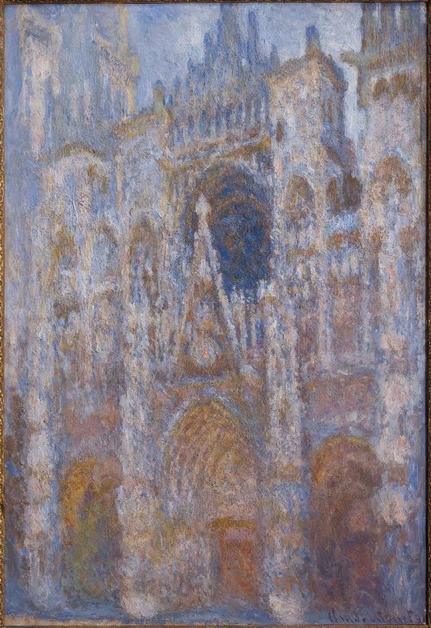 La cathédrale de Rouen. Le portail, soleil matinal - Claude Monet