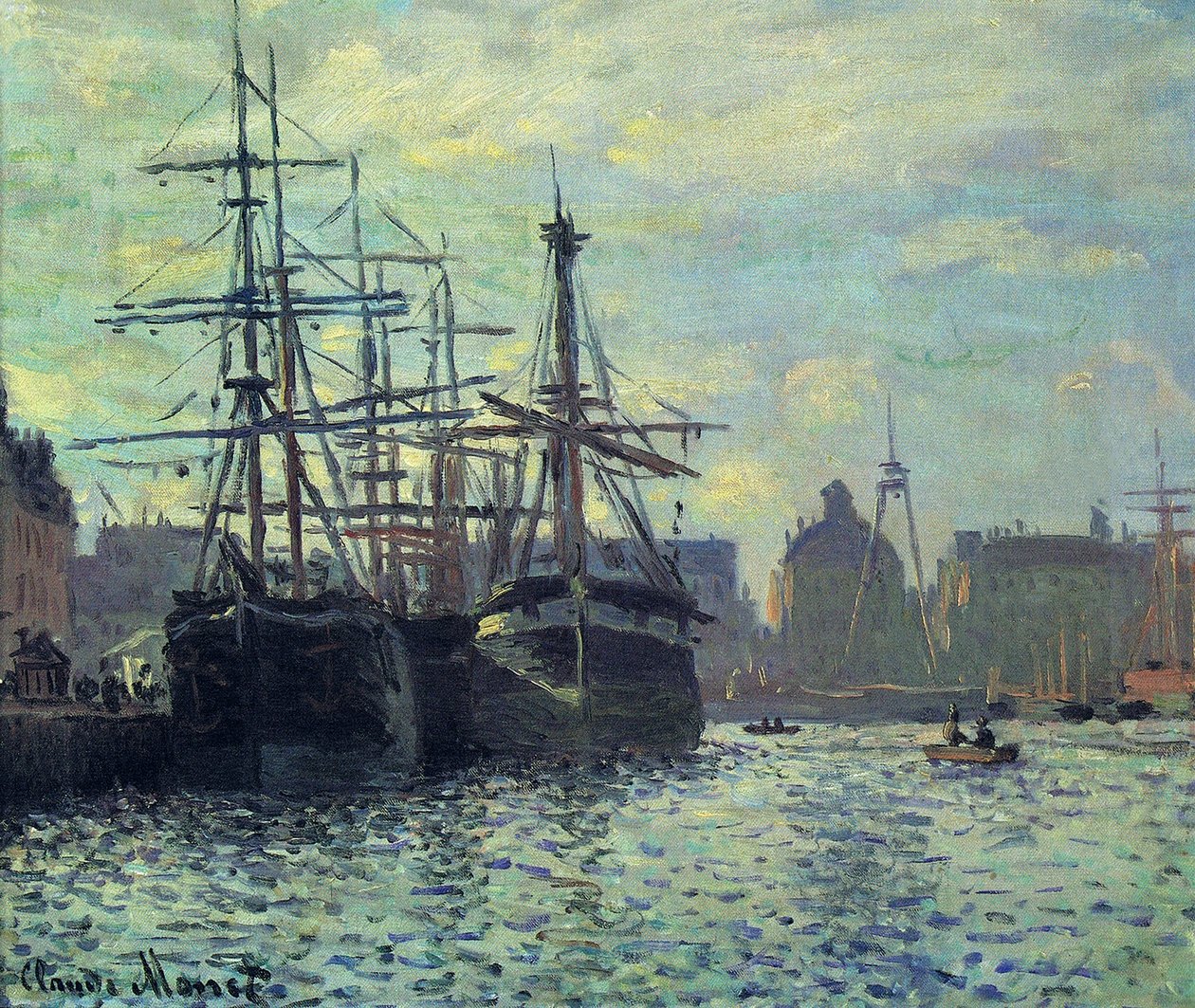 Le Bassin du Commerce, Le Havre - Claude Monet