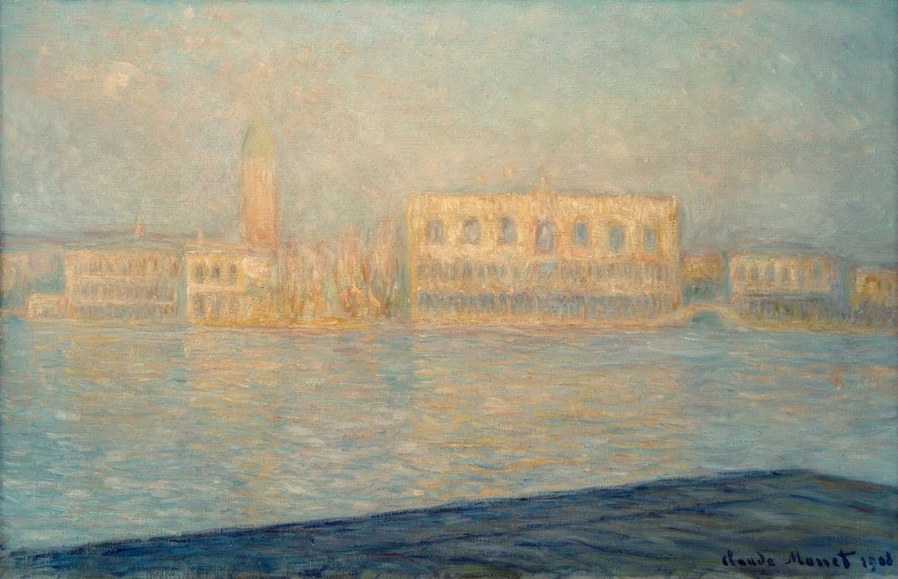 Le Palais Ducal vu de Saint-Georges Majeur - Claude Monet