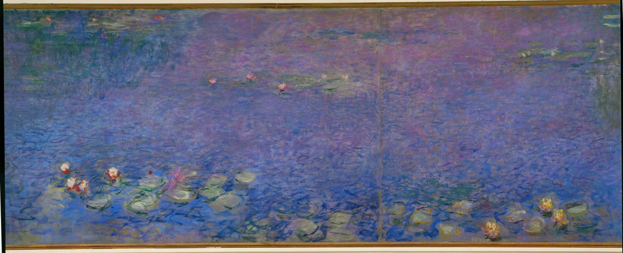 Les Nympheas : matin (huile sur toile) - Claude Monet