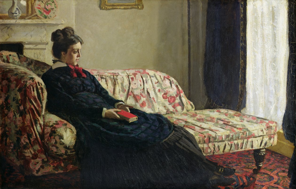 Méditation, ou Madame Monet sur le canapé, c.1871 - Claude Monet