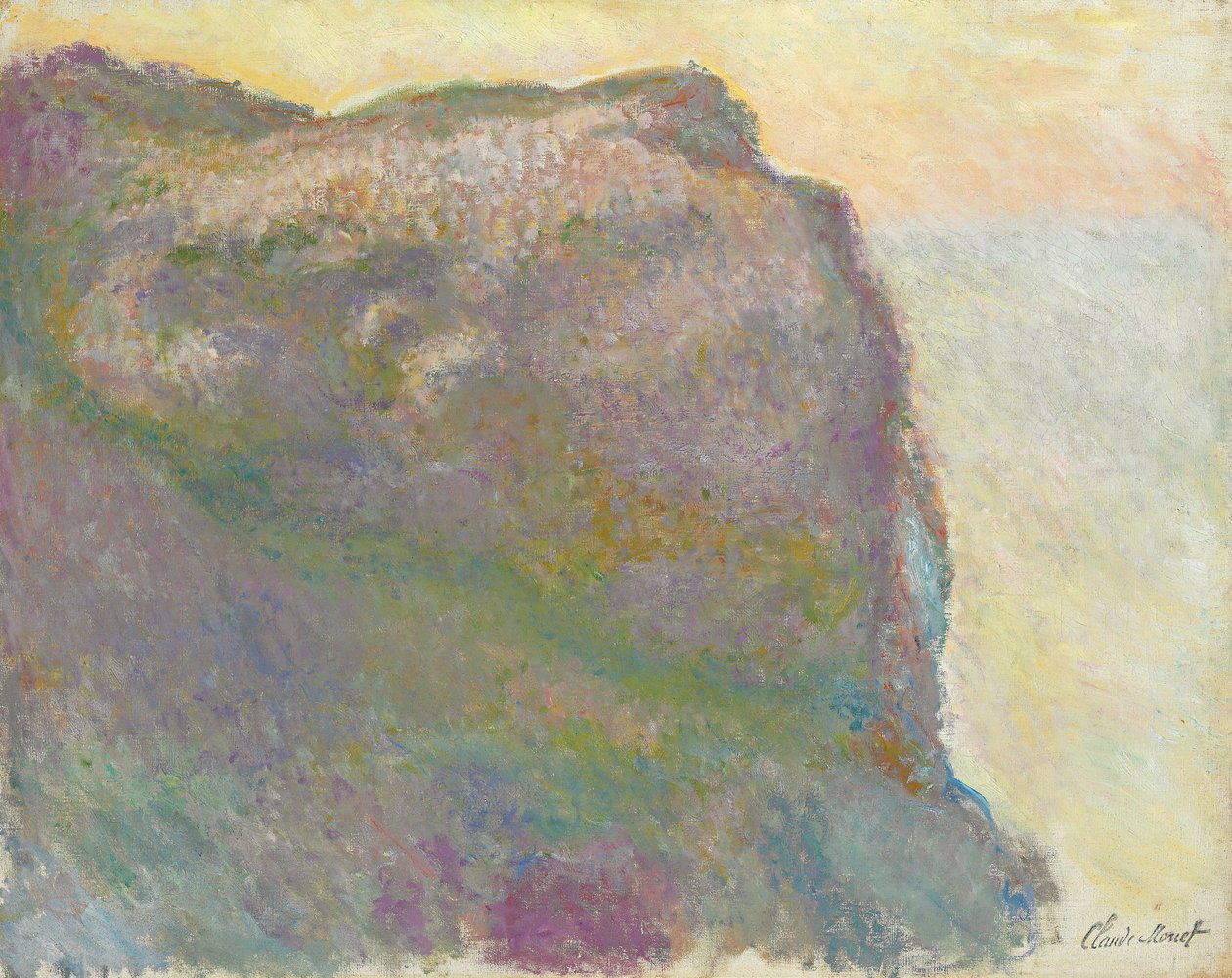 Sur la falaise, au Petit Ailly, 1896 - Claude Monet