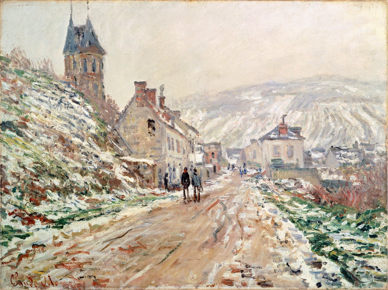 Route à Vétheuil en hiver par Claude Monet - Claude Monet