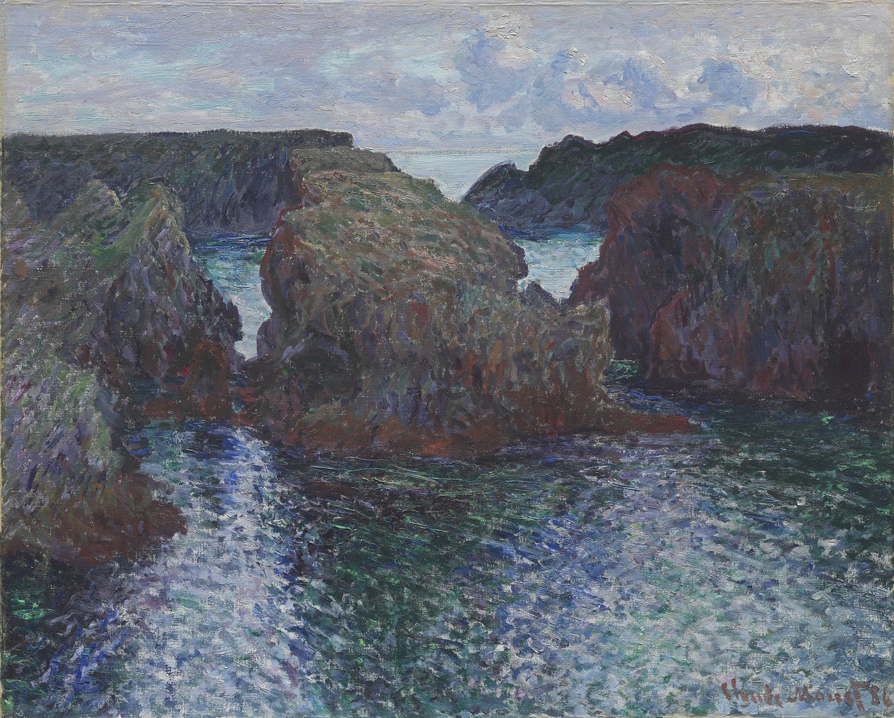 Rochers à Port-Goulphar, Belle-Île - Claude Monet