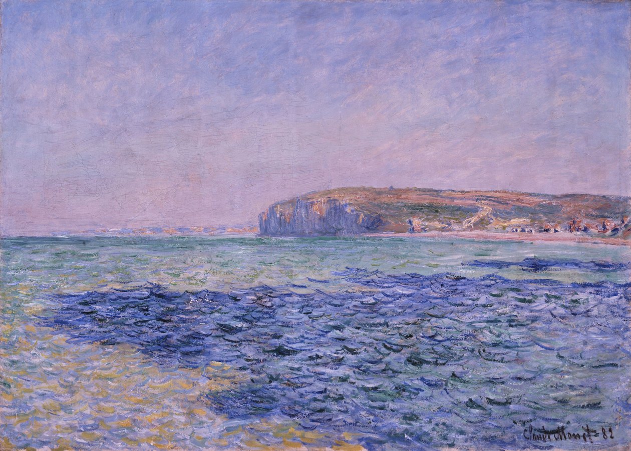 Ombres sur la mer. Les falaises à Pourville, 1882 - Claude Monet