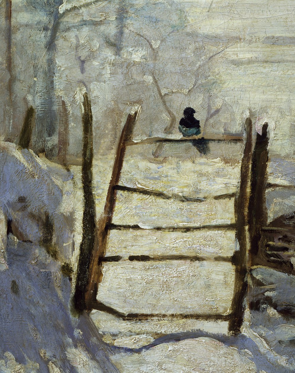 La Pie (détail) - Claude Monet