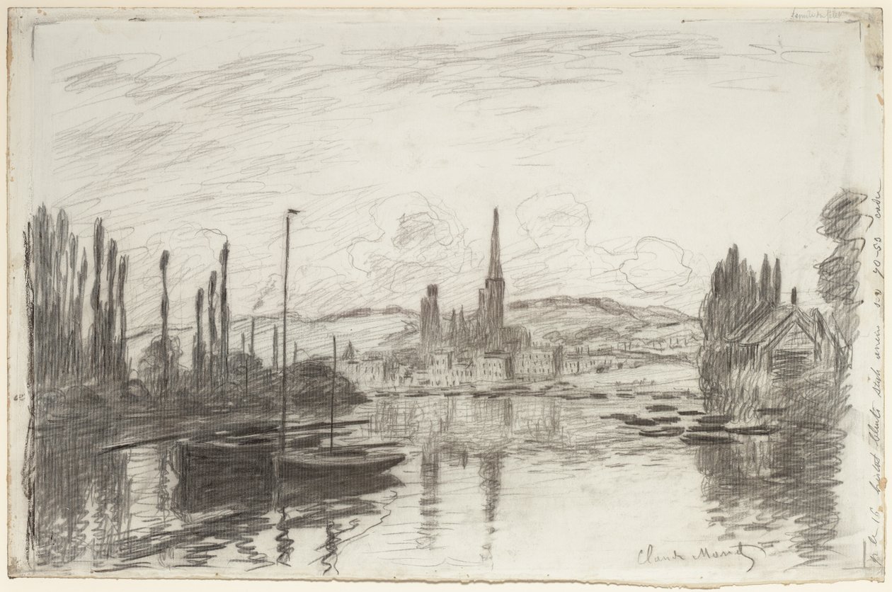 Vue de Rouen - Claude Monet