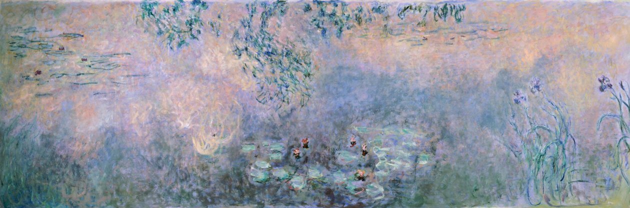 Nymphéas (Le bassin aux nymphéas avec iris) - Claude Monet
