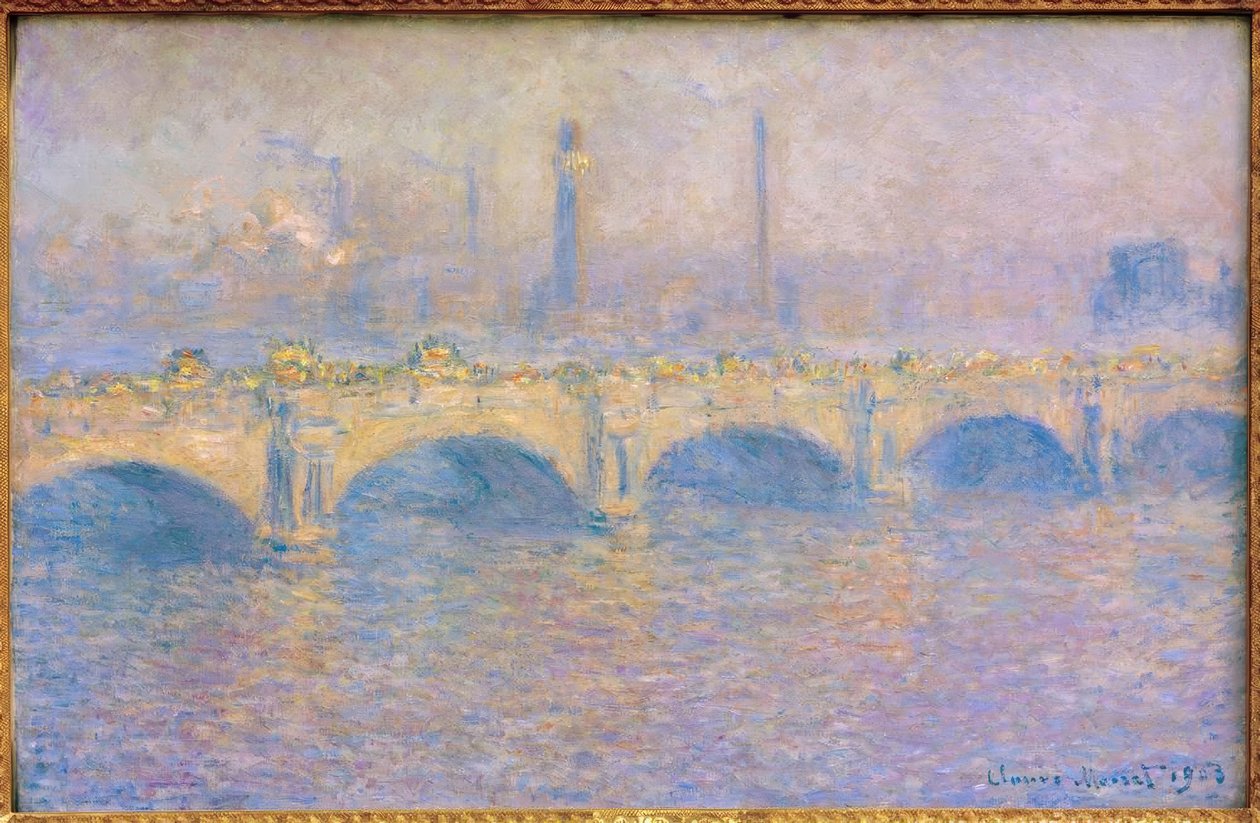 Pont de Waterloo, effet de soleil - Claude Monet