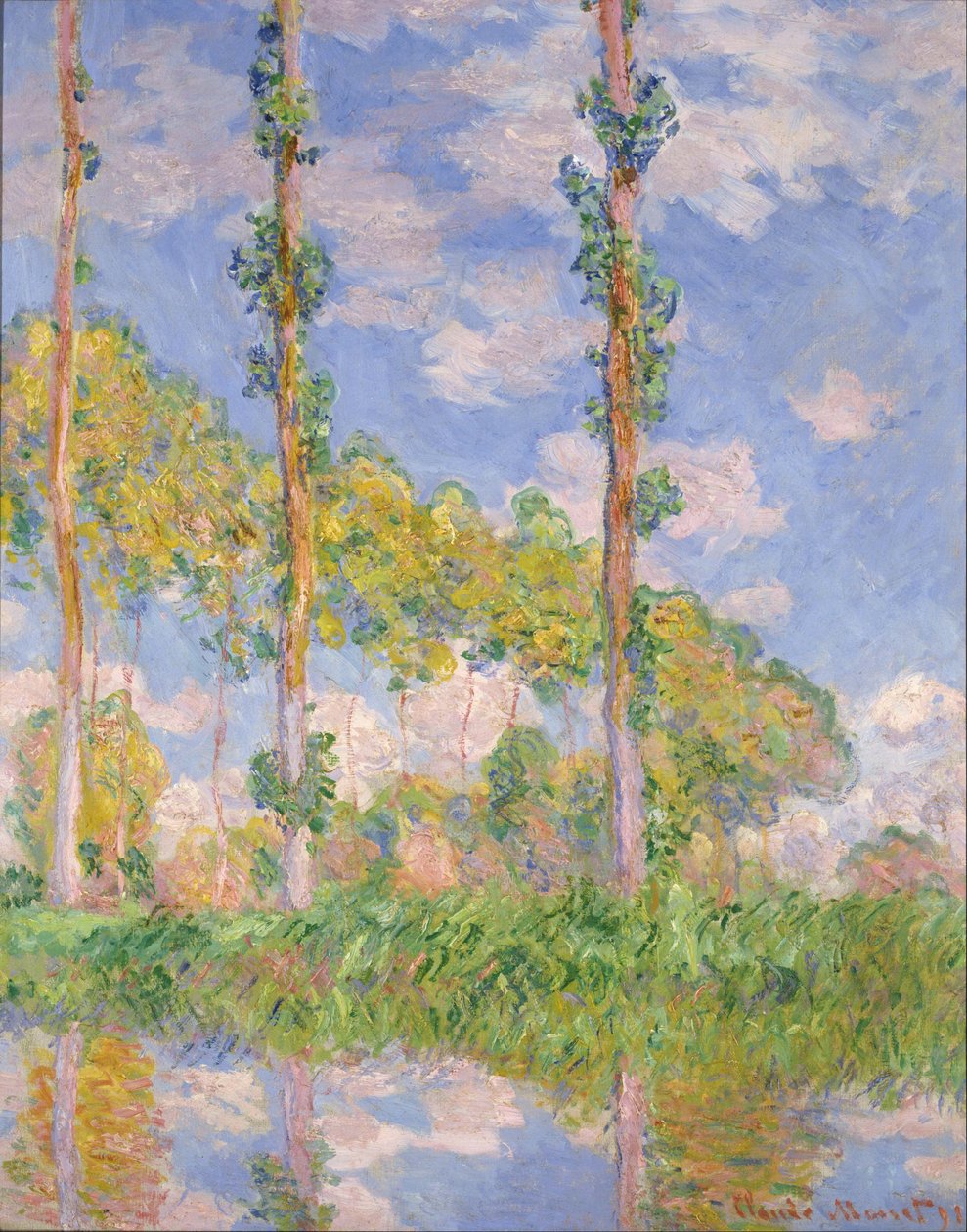 Peupliers au soleil - Claude Monet
