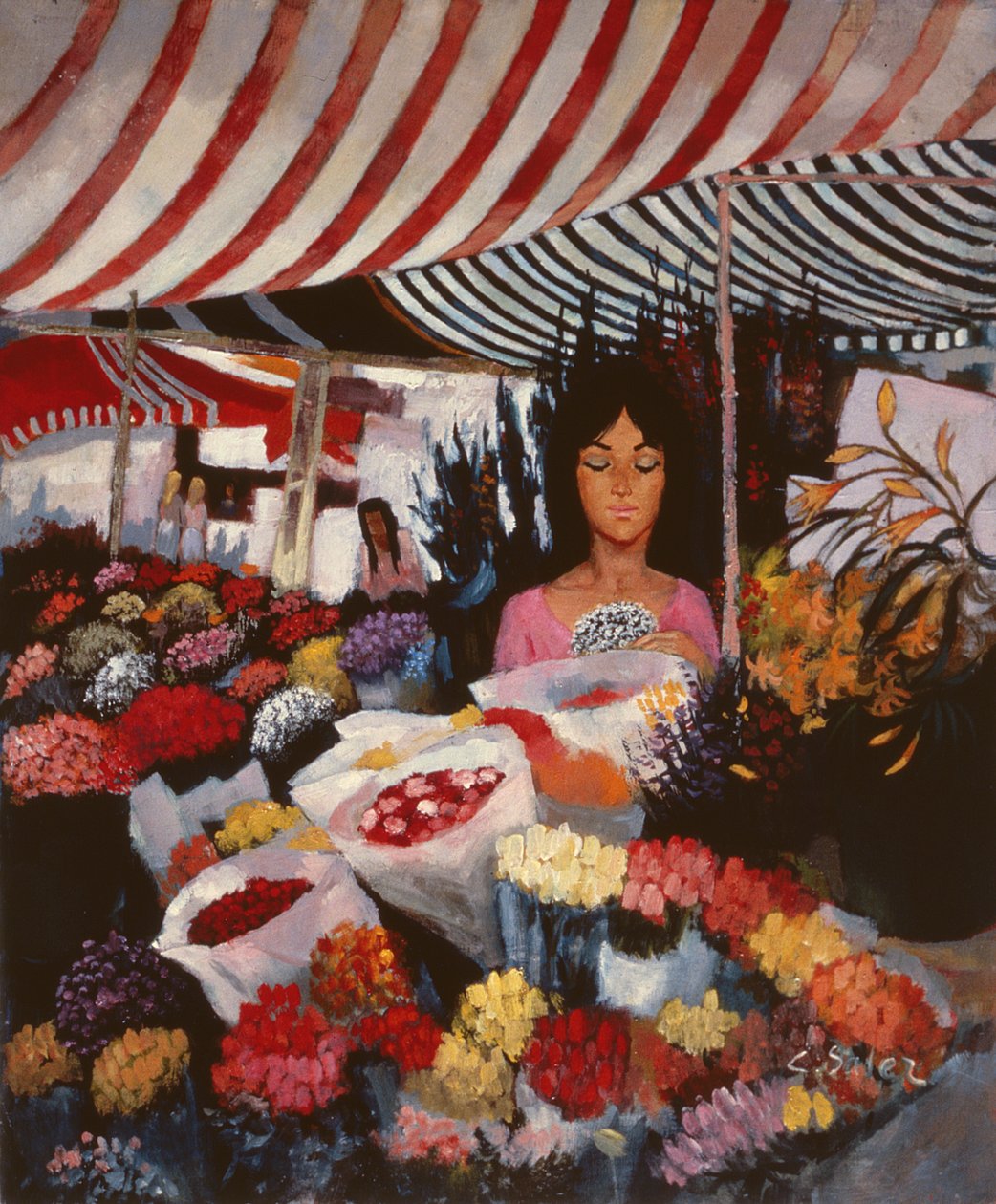 Le Vendeur de fleurs - Claude Salez