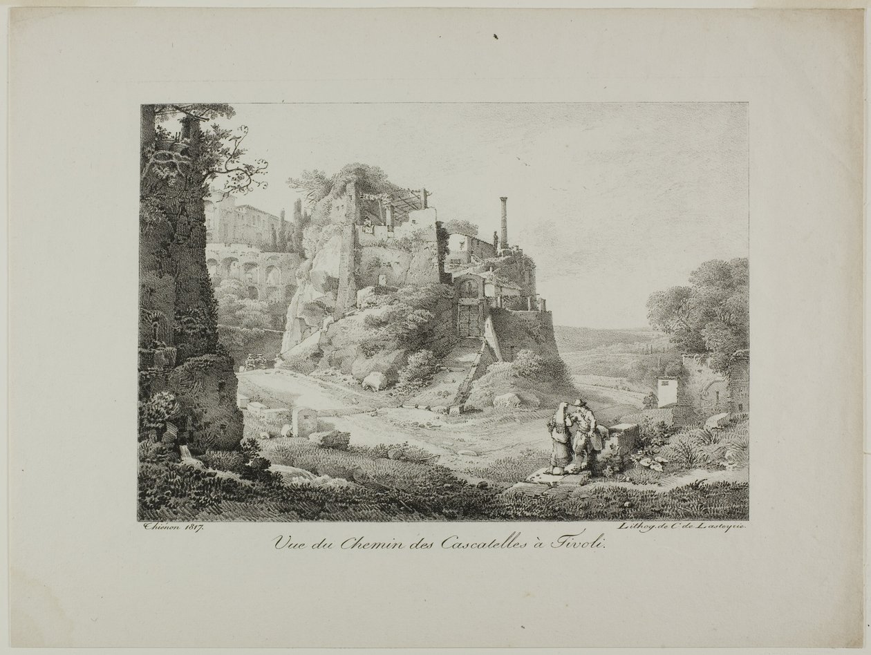 Vue de la route de Cascatelles à Tivoli - Claude Thienon