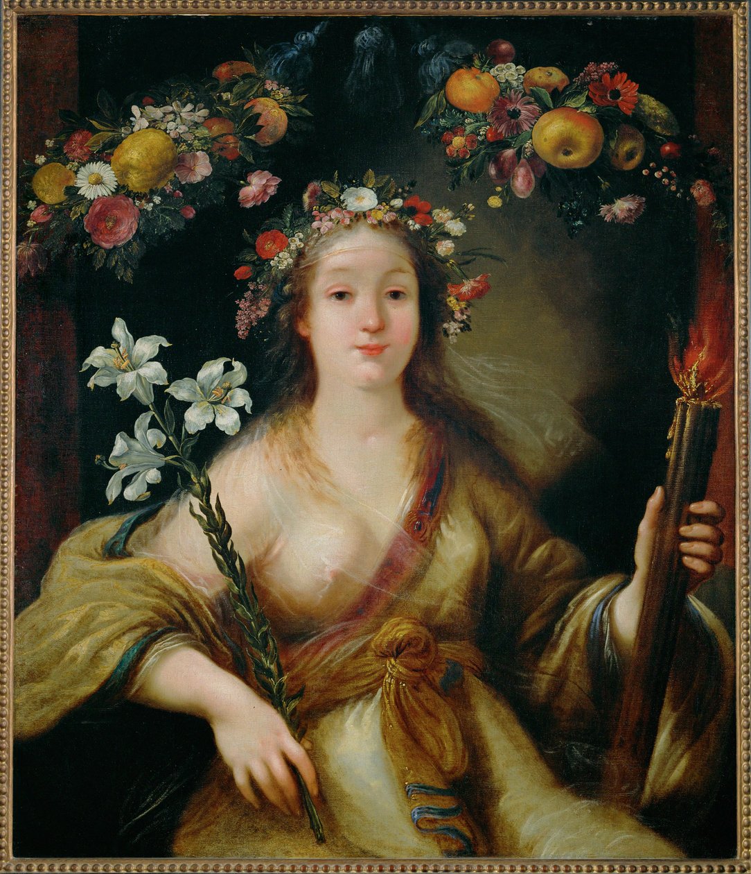 Flora ... (peinture sur toile) - Claude Vignon