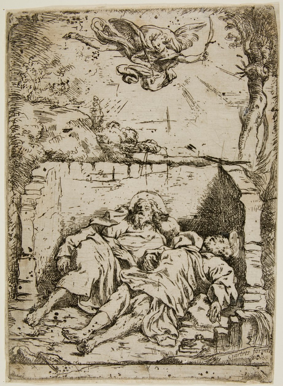 Les corps des saints Pierre et Paul dans le même sépulcre - Claude Vignon