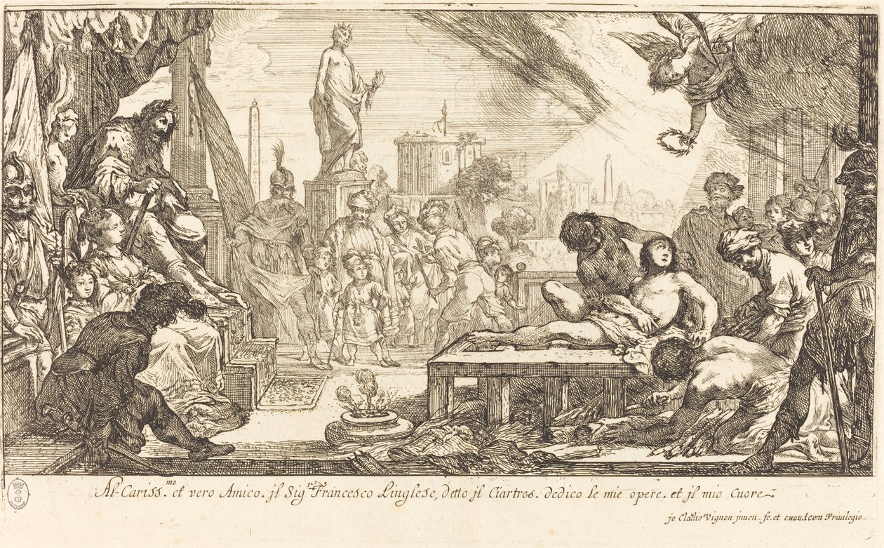 Le martyre de Saint Laurent - Claude Vignon