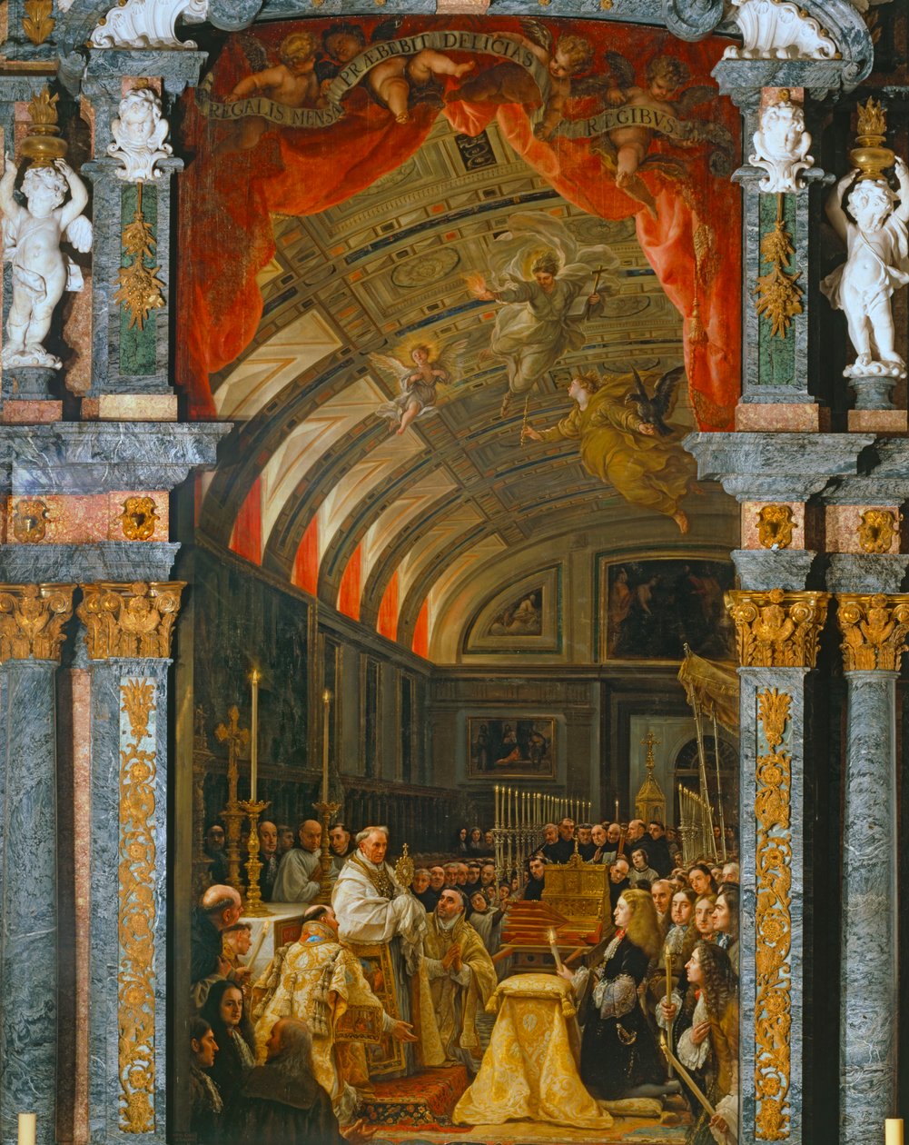 Adoration de la Sagrada Forma par Carlos II, roi d