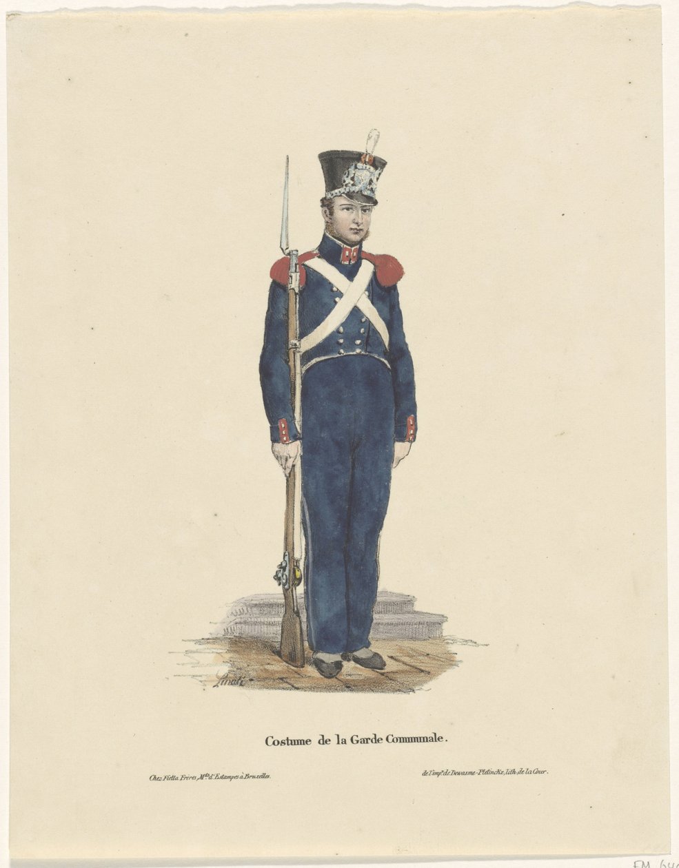 Tireur belge, 1830 - Claudio Linati