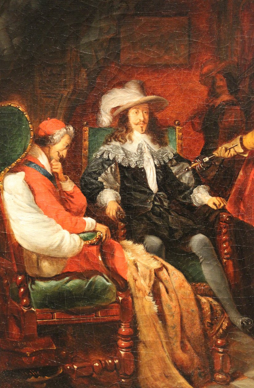 Cinq-Mars rendant son épée à Louis XIII - Claudius Jacquand