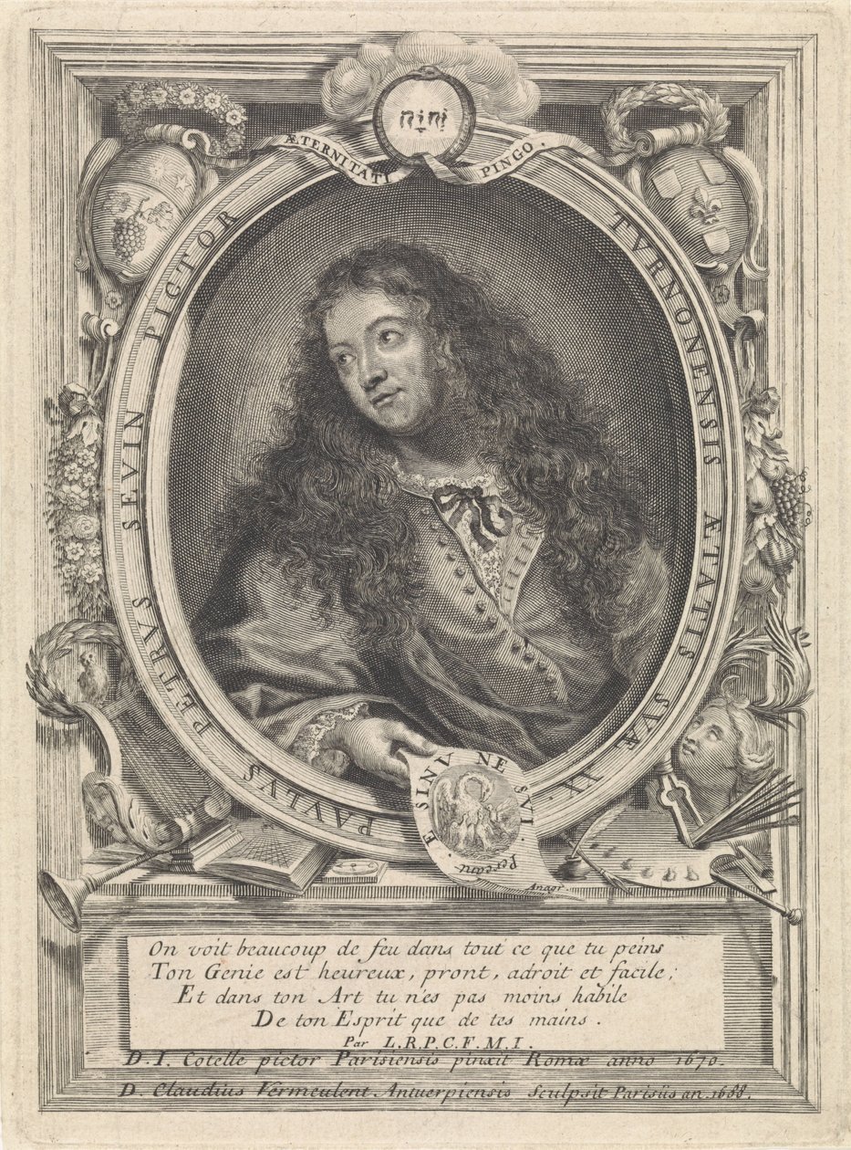 Portrait du peintre Petrus Paulus Sevin de Tours - Claudius Vermeulen