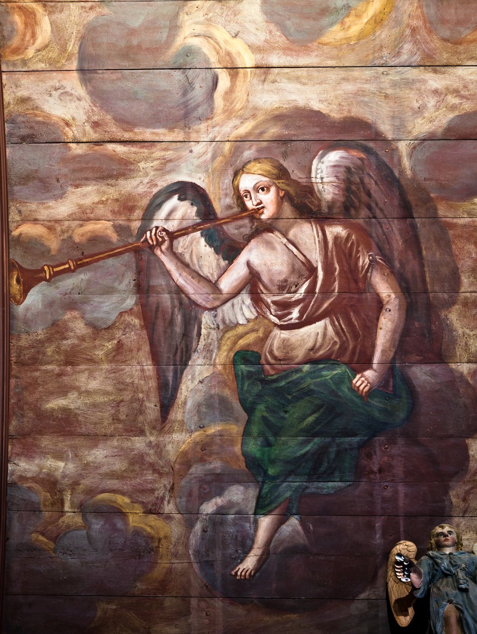 Locquirec (Finistère) / Saint-Jacques church, painted vault panelling (photo) - Cleran