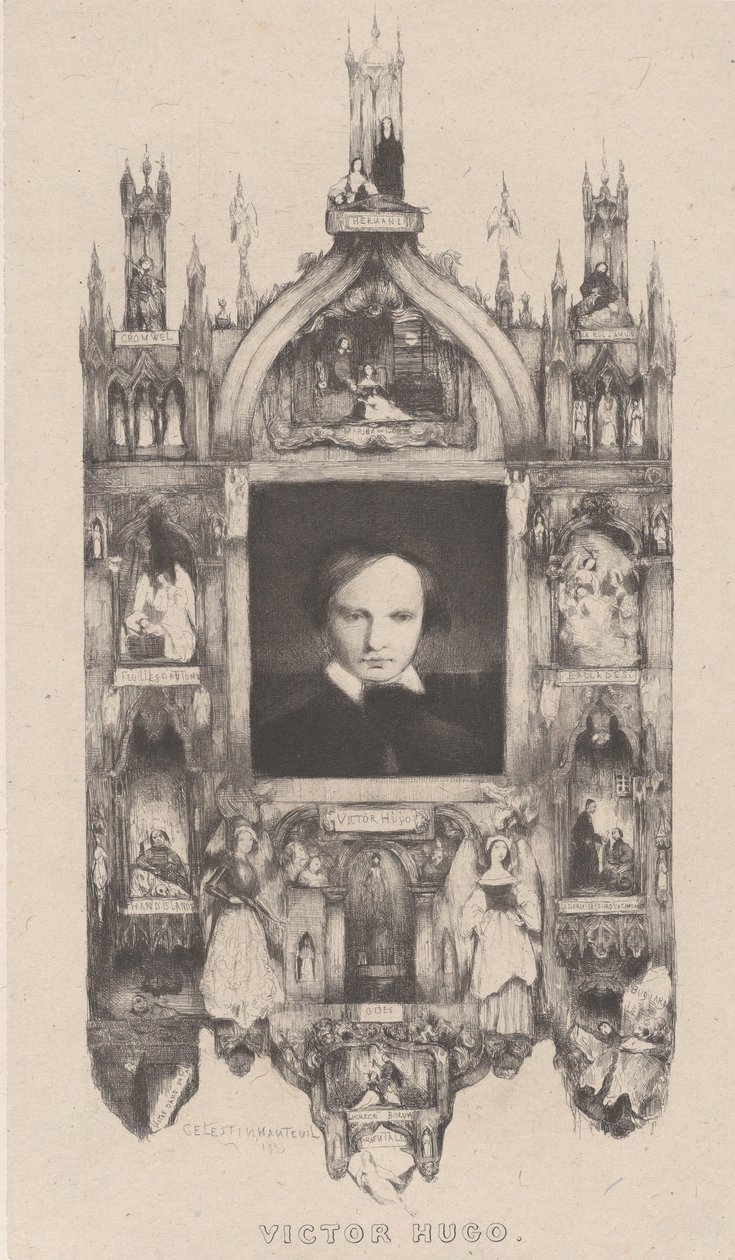 Portrait de Victor Hugo, 1833 - Célestin Nanteuil