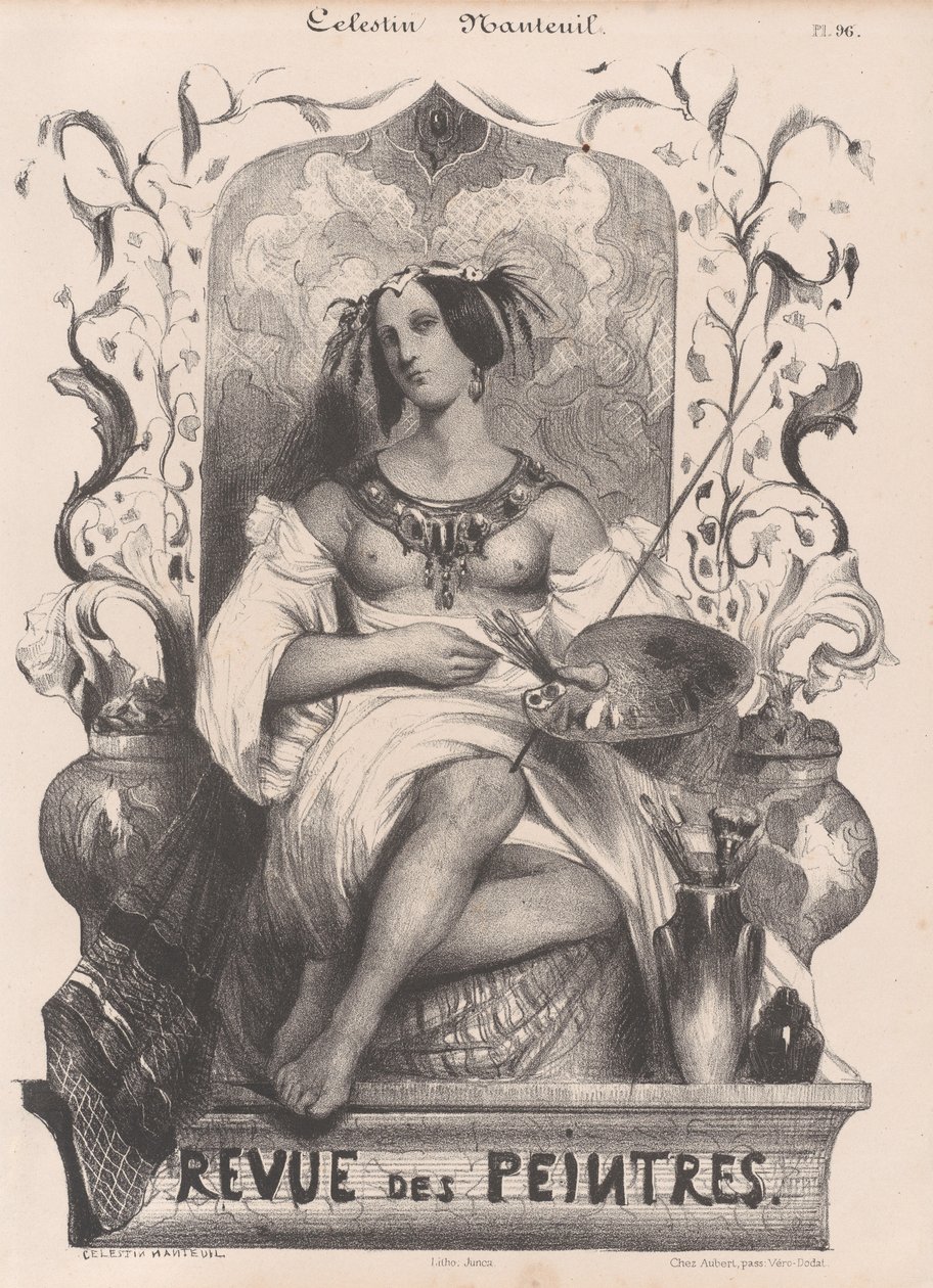 Page de titre pour la Revue de Peintres, 1835 - Célestin Nanteuil