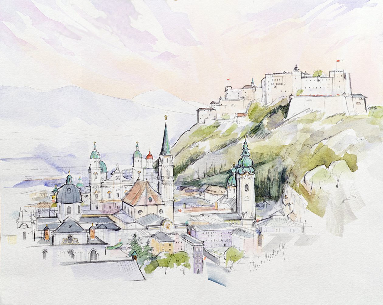 Lever de soleil à Salzbourg - Clive Metcalfe