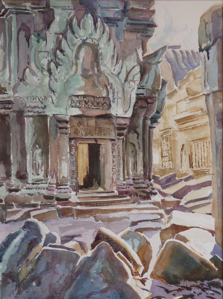 Au cœur de Ta Promh, 2000 (aquarelle) - Clive Wilson