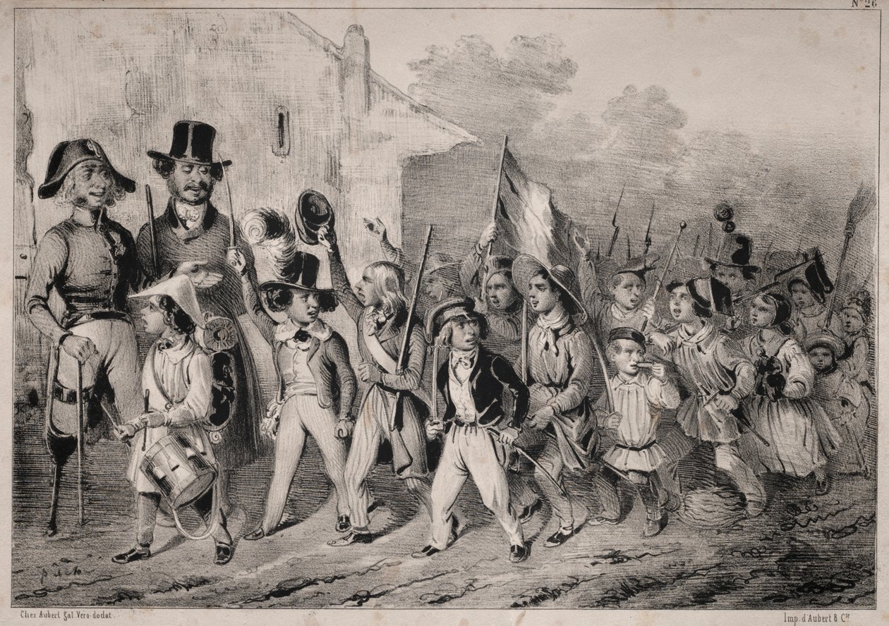 Actualités: Bon! Les moutards en veulent aussi! quand on parle de guerre!, 1840 - Clémente Pruche