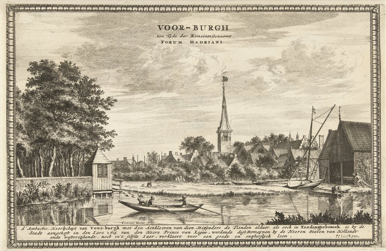 Vue de Voorburg - Coenraet Decker