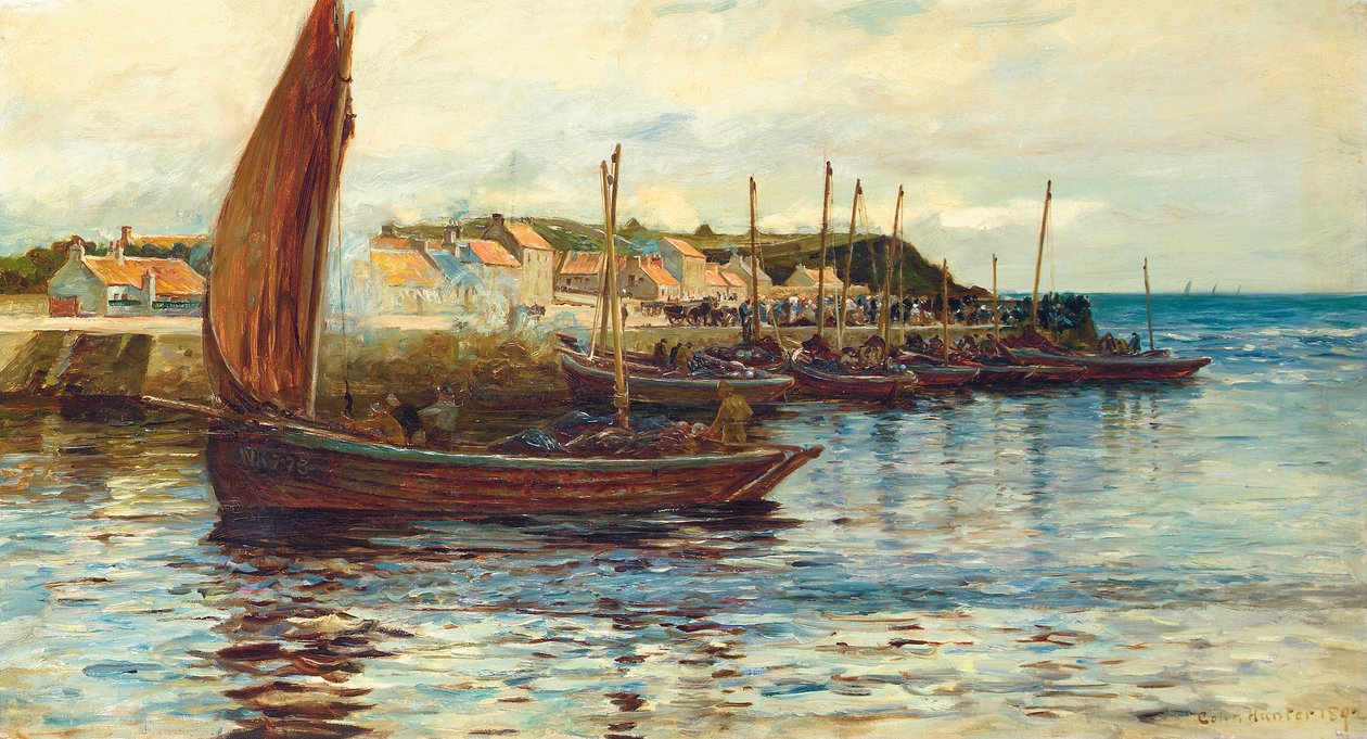 Navires dans le port d