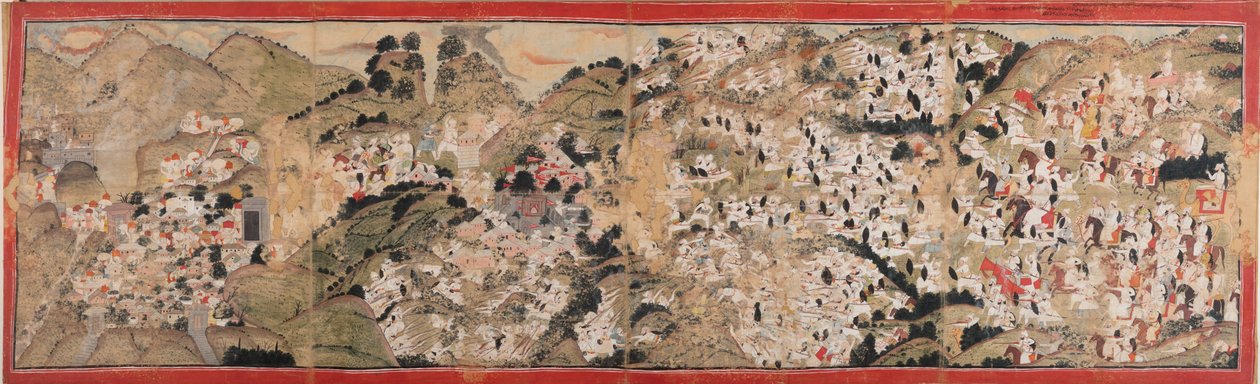 Raja Sansar Chand attaquant le fort de Kangra - Colin Murray