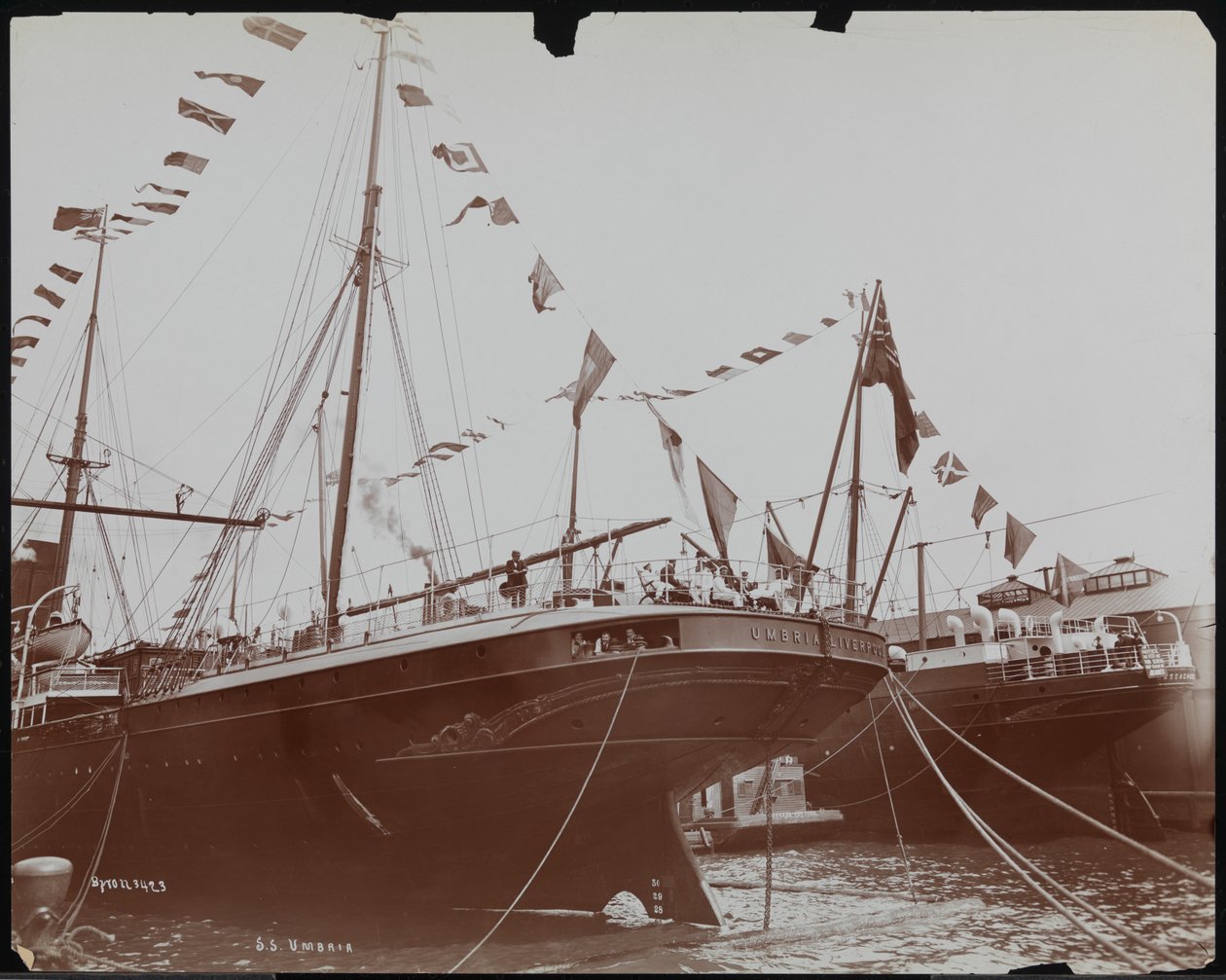 S.S. "Umbria" à quai, c.1897 - Company Byron