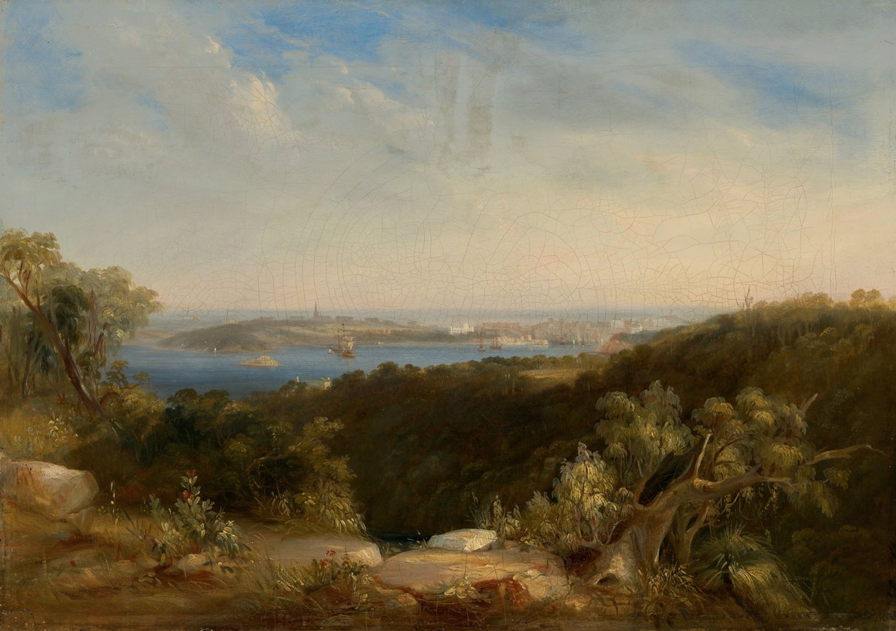 Vue du port de Sydney montrant Sydney Cove - Conrad Martens