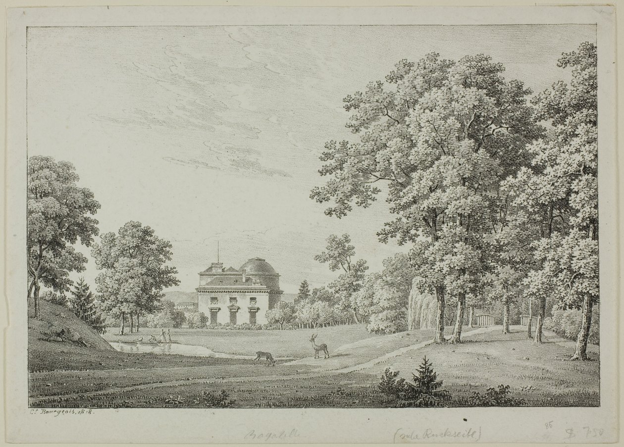 The Château de Bagatelle in the Bois de Boulogne - Constant Bourgeois